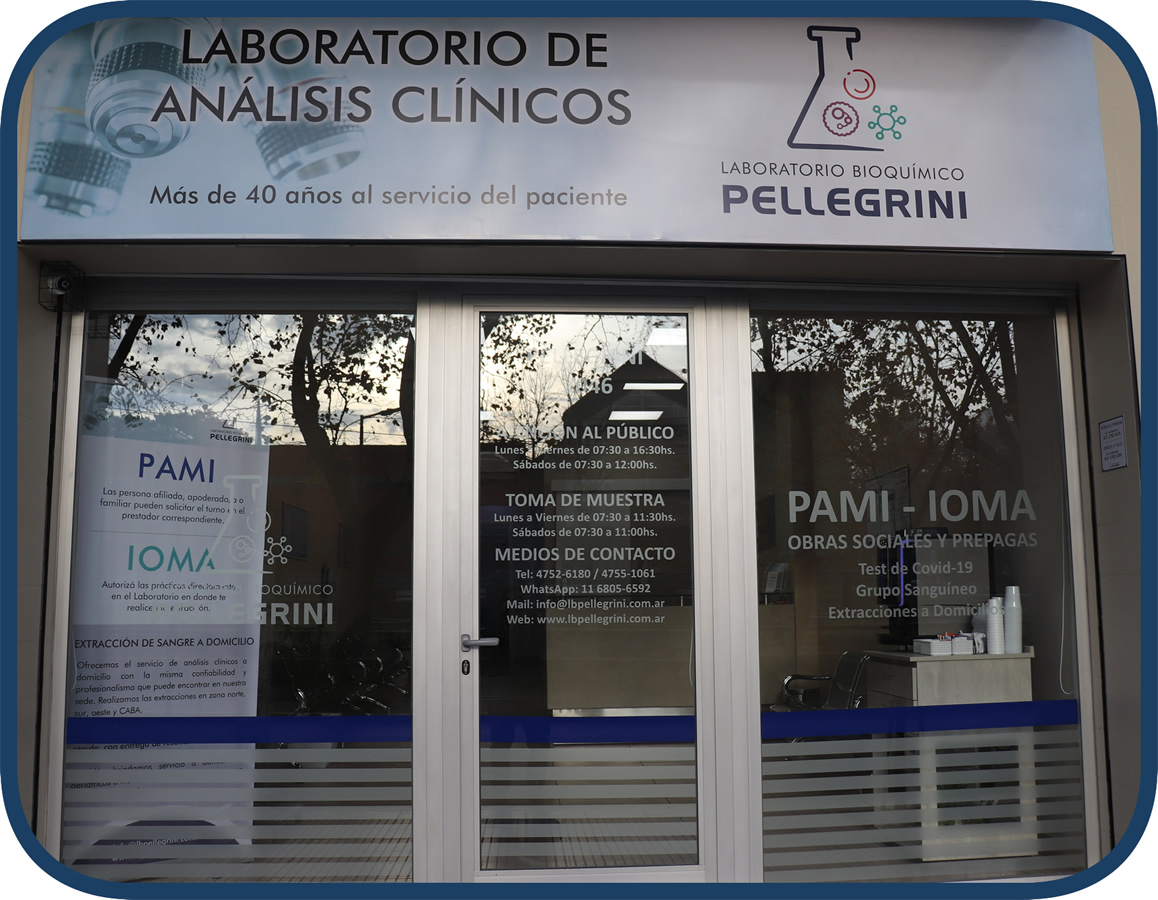 Laboratorio de análisis clínicos - Laboratorio Bioquímico Pellegrini - Obra  social - Laboratorio Bioquímico Pellegrini - San Martín